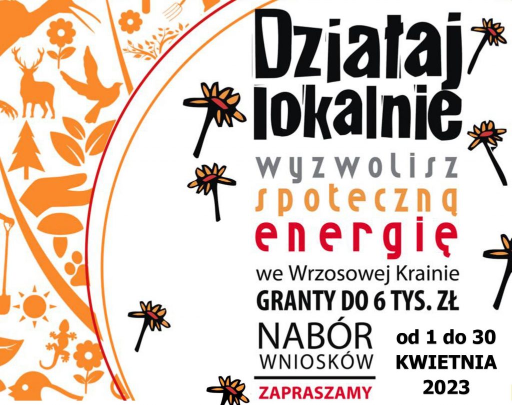 plakat działaj lokalnie