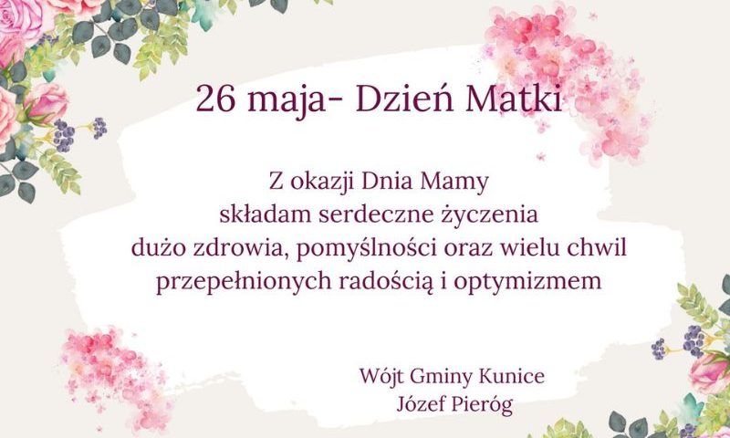 dzień matki gmina kunice