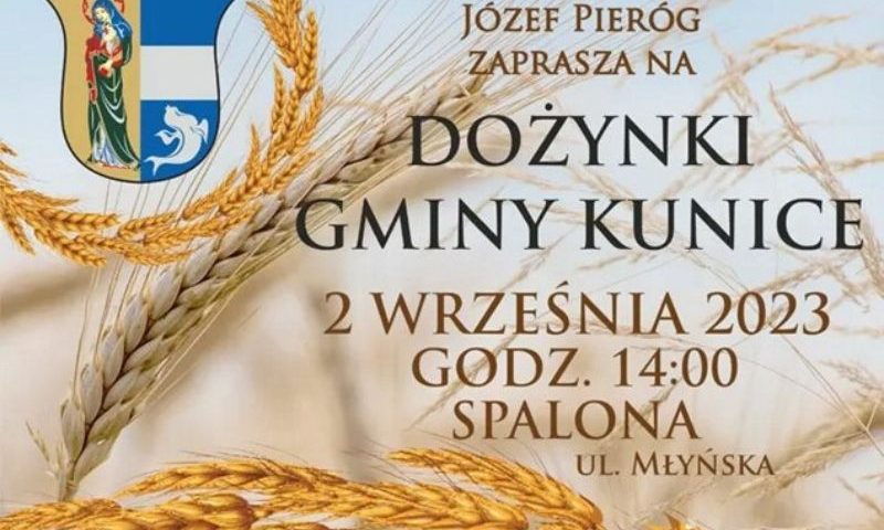 dożynki 2023 gmina kunice