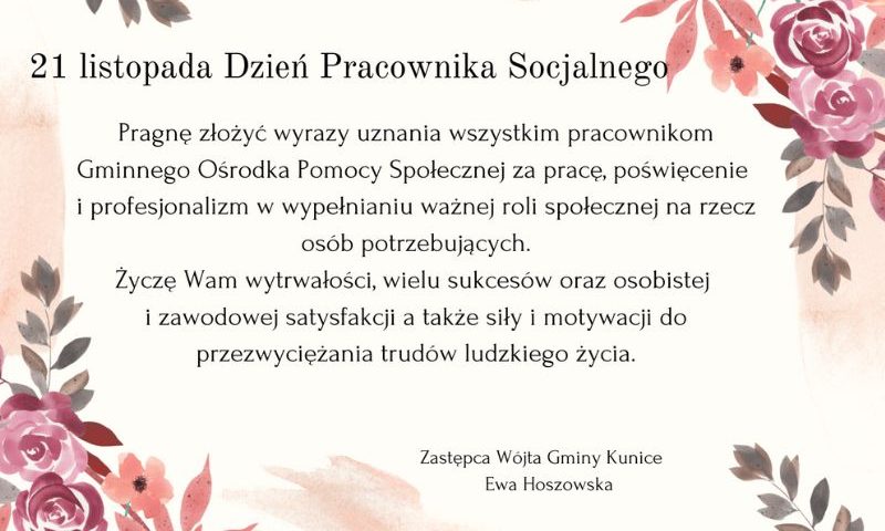 Dzień Pracownika Socjalnego