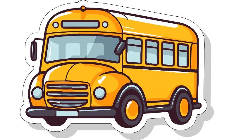 Autobus szkolny - rysunek