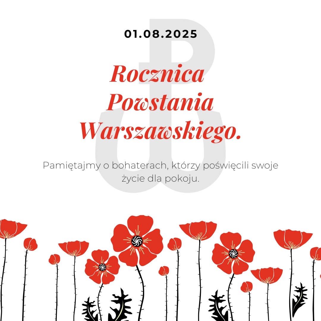 napis "Rocznica Powstania Warszawskiego"